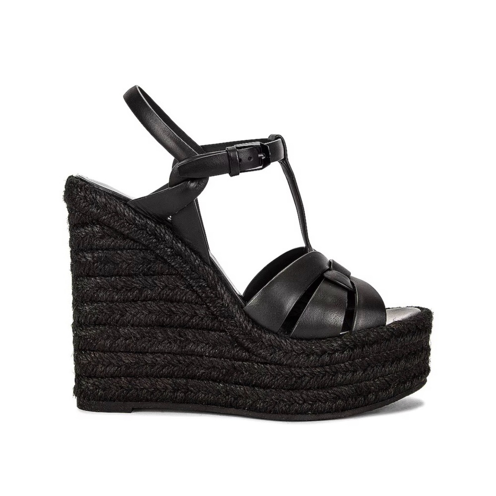 Saint Laurent Tribute Wedge Sandals